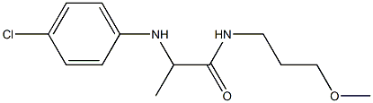 2-[(4-chlorophenyl)amino]-N-(3-methoxypropyl)propanamide 구조식 이미지