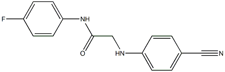 2-[(4-cyanophenyl)amino]-N-(4-fluorophenyl)acetamide 구조식 이미지