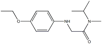 2-[(4-ethoxyphenyl)amino]-N-methyl-N-(propan-2-yl)acetamide 구조식 이미지