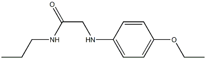 2-[(4-ethoxyphenyl)amino]-N-propylacetamide 구조식 이미지