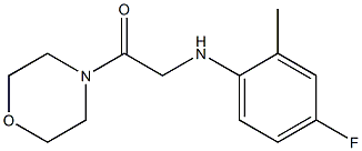 2-[(4-fluoro-2-methylphenyl)amino]-1-(morpholin-4-yl)ethan-1-one Structure