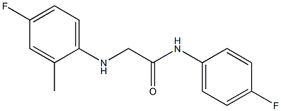 2-[(4-fluoro-2-methylphenyl)amino]-N-(4-fluorophenyl)acetamide Structure