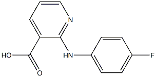 2-[(4-fluorophenyl)amino]pyridine-3-carboxylic acid 구조식 이미지