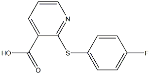 2-[(4-fluorophenyl)sulfanyl]pyridine-3-carboxylic acid 구조식 이미지