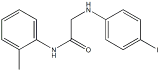 2-[(4-iodophenyl)amino]-N-(2-methylphenyl)acetamide Structure