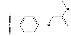 2-[(4-methanesulfonylphenyl)amino]-N-methylacetamide Structure