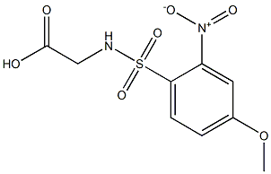 2-[(4-methoxy-2-nitrobenzene)sulfonamido]acetic acid Structure
