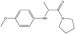 2-[(4-methoxyphenyl)amino]-1-(pyrrolidin-1-yl)propan-1-one Structure