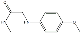 2-[(4-methoxyphenyl)amino]-N-methylacetamide 구조식 이미지