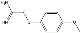 2-[(4-methoxyphenyl)sulfanyl]ethanimidamide Structure