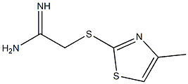 2-[(4-methyl-1,3-thiazol-2-yl)sulfanyl]ethanimidamide 구조식 이미지