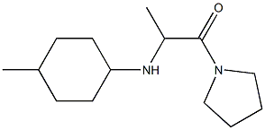 2-[(4-methylcyclohexyl)amino]-1-(pyrrolidin-1-yl)propan-1-one 구조식 이미지