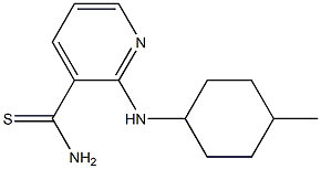 2-[(4-methylcyclohexyl)amino]pyridine-3-carbothioamide 구조식 이미지