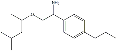 2-[(4-methylpentan-2-yl)oxy]-1-(4-propylphenyl)ethan-1-amine Structure