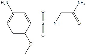 2-[(5-amino-2-methoxybenzene)sulfonamido]acetamide 구조식 이미지