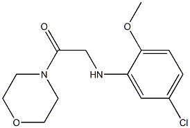 2-[(5-chloro-2-methoxyphenyl)amino]-1-(morpholin-4-yl)ethan-1-one 구조식 이미지