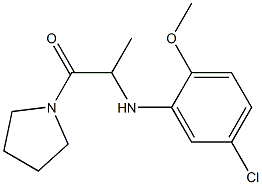 2-[(5-chloro-2-methoxyphenyl)amino]-1-(pyrrolidin-1-yl)propan-1-one 구조식 이미지