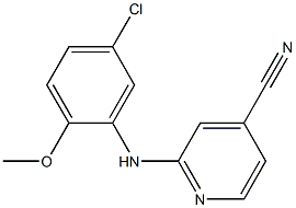 2-[(5-chloro-2-methoxyphenyl)amino]pyridine-4-carbonitrile Structure