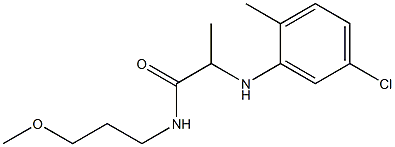 2-[(5-chloro-2-methylphenyl)amino]-N-(3-methoxypropyl)propanamide Structure