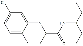 2-[(5-chloro-2-methylphenyl)amino]-N-(pentan-3-yl)propanamide Structure