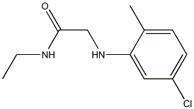 2-[(5-chloro-2-methylphenyl)amino]-N-ethylacetamide Structure