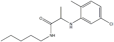 2-[(5-chloro-2-methylphenyl)amino]-N-pentylpropanamide 구조식 이미지
