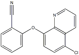2-[(5-chloroquinolin-8-yl)oxy]benzonitrile 구조식 이미지