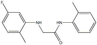 2-[(5-fluoro-2-methylphenyl)amino]-N-(2-methylphenyl)acetamide Structure