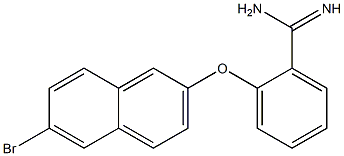 2-[(6-bromonaphthalen-2-yl)oxy]benzene-1-carboximidamide 구조식 이미지