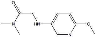 2-[(6-methoxypyridin-3-yl)amino]-N,N-dimethylacetamide Structure