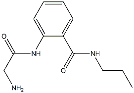 2-[(aminoacetyl)amino]-N-propylbenzamide 구조식 이미지