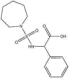 2-[(azepane-1-sulfonyl)amino]-2-phenylacetic acid 구조식 이미지