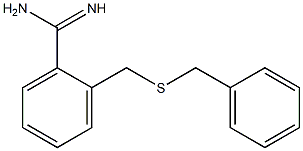 2-[(benzylsulfanyl)methyl]benzene-1-carboximidamide Structure