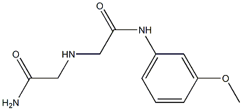 2-[(carbamoylmethyl)amino]-N-(3-methoxyphenyl)acetamide 구조식 이미지