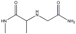 2-[(carbamoylmethyl)amino]-N-methylpropanamide 구조식 이미지