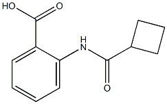 2-[(cyclobutylcarbonyl)amino]benzoic acid Structure