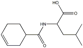 2-[(cyclohex-3-en-1-ylcarbonyl)amino]-4-methylpentanoic acid Structure