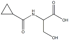 2-[(cyclopropylcarbonyl)amino]-3-hydroxypropanoic acid Structure