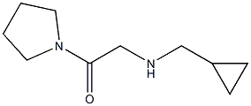 2-[(cyclopropylmethyl)amino]-1-(pyrrolidin-1-yl)ethan-1-one Structure