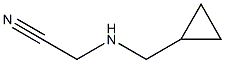 2-[(cyclopropylmethyl)amino]acetonitrile 구조식 이미지