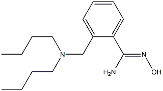 2-[(dibutylamino)methyl]-N'-hydroxybenzene-1-carboximidamide 구조식 이미지