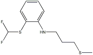 2-[(difluoromethyl)sulfanyl]-N-[3-(methylsulfanyl)propyl]aniline Structure