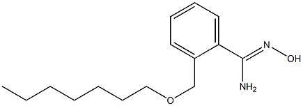 2-[(heptyloxy)methyl]-N'-hydroxybenzene-1-carboximidamide 구조식 이미지