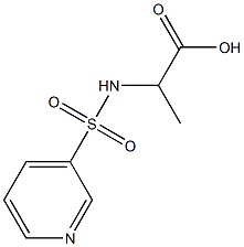 2-[(pyridin-3-ylsulfonyl)amino]propanoic acid Structure