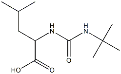 2-[(tert-butylcarbamoyl)amino]-4-methylpentanoic acid 구조식 이미지