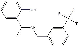 2-[1-({[3-(trifluoromethyl)phenyl]methyl}amino)ethyl]phenol Structure