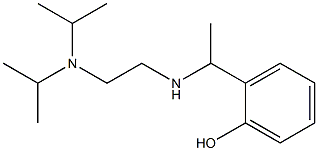 2-[1-({2-[bis(propan-2-yl)amino]ethyl}amino)ethyl]phenol Structure