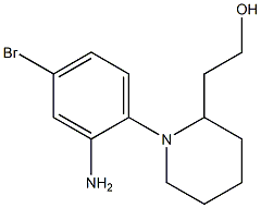 2-[1-(2-amino-4-bromophenyl)piperidin-2-yl]ethanol 구조식 이미지