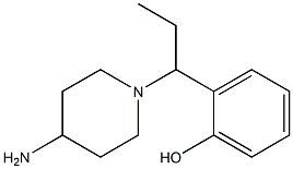 2-[1-(4-aminopiperidin-1-yl)propyl]phenol 구조식 이미지