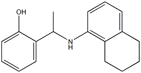 2-[1-(5,6,7,8-tetrahydronaphthalen-1-ylamino)ethyl]phenol 구조식 이미지